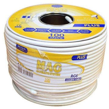 Mag RG6-U4 Plus Trishield 100 mt Anten Kablosu