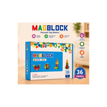 Magblock 36 Parça 3D Manyetik Blok