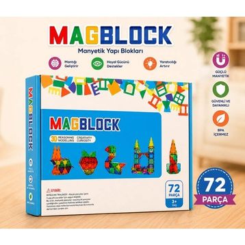 Magblock 72 Parça 3D Manyetik Blok