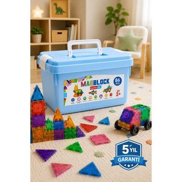 Magblock 86 Parça 3D Manyetik Blok