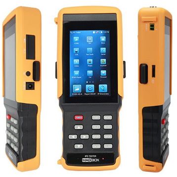 Magbox Ip-ahd-analog Cctv 4.3? Sd Kart-wifi Desteği Dokunmatik Ekran 48v Poe Kamera Test Cihazı