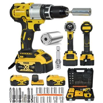 Mager Zy-02 13 mm Darbeli Akülü Vidalama Matkap