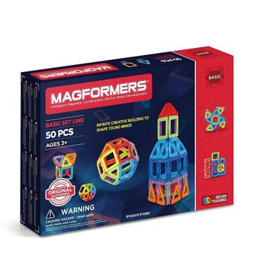 Magformers 50 Parça Mıknatıslı Basic Oyun Seti