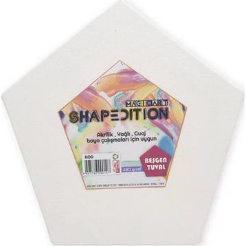Magic Art Beşgen 18 cm Tuval