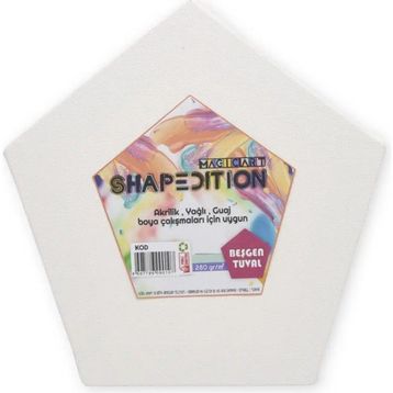 Magic Art Beşgen 18 cm Tuval