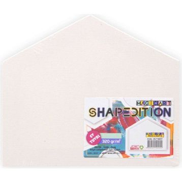 Magic Art Shapedition 20x17 cm Beşgen Ev Tuval