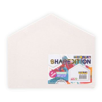 Magic Art Shapedition Beşgen Ev 30x28 cm Tuval