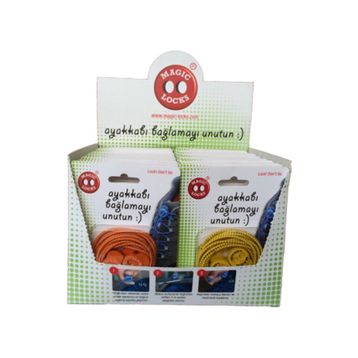 Magic Locks Pembe Kilitli Elastik Akıllı Bağcık