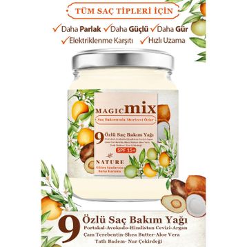 Magic Mix 190 ML 9 Özlü Saç Bakım Yağı