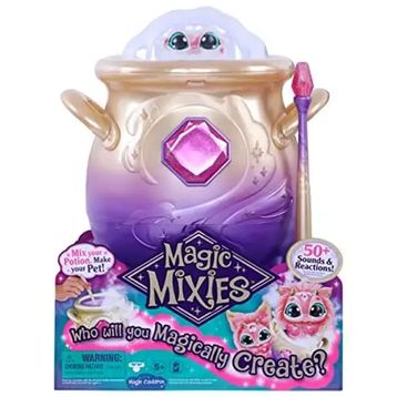 Magic Mixies -Sihirli Mixies İnteraktif 8 inç Pembe Peluş Oyuncak ile Büyülü Misting Caldron