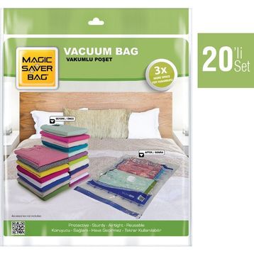 Magic Saver Bag 20'li Bahar Temizliği Vakumlu Poşet Seti 3