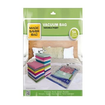 Magic Saver Bag 2'li Jumbo Vakumlu Poşet Seti