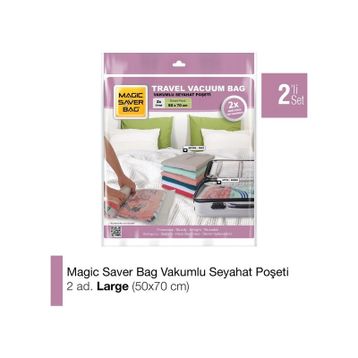 Magic Saver Bag 2'li L Seyahat Poşeti Roll-Up