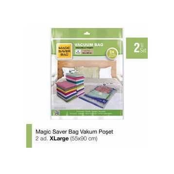 Magic Saver Bag 2'li XL Vakumlu Poşet Seti