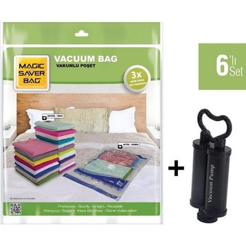 Magic Saver Bag 6'lı Set Karışık Vakumlu Poşet