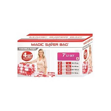 Magic Saver Bag 7'li Vakumlu Poşet Seti 1