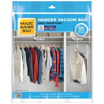 Magic Saver Bag L Askılı Vakumlu Poşet