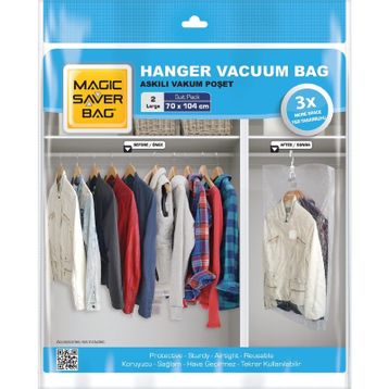 Magic Saver Bag L Askılı Vakumlu Poşet