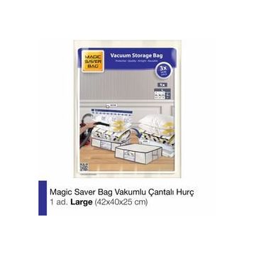 Magic Saver Bag Large Vakumlu Çantalı Hurç