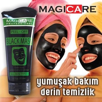 Magicare Soyulabilir 200 ml Siyah Maske
