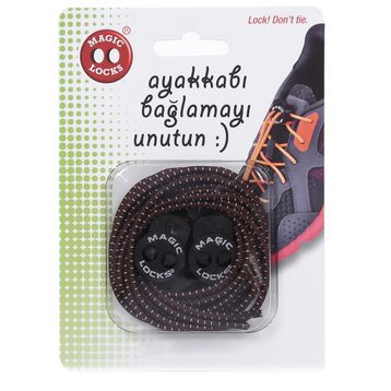 Magiclocks 8A1 Unisex Kahverengi Günlük Ayakkabı Bağcığı