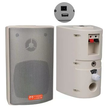 Magicvoice MV-16 7.5 cm Beyaz 30 Watt Sütun 2'li Hoparlör