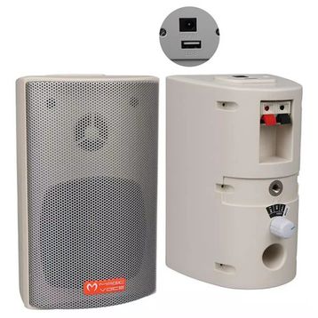 Magicvoice MV-16 7.5 cm Beyaz 30 Watt Sütun 2'li Hoparlör