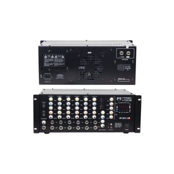 Magicvoice MV-300EF-TR 300 W 6 Mikrofon Girişli USB-Bluetooth Destekli Trafolu Mixer Anfi