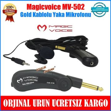 Magicvoice MV-502 Gold Kablolu Yaka Mikrofonu