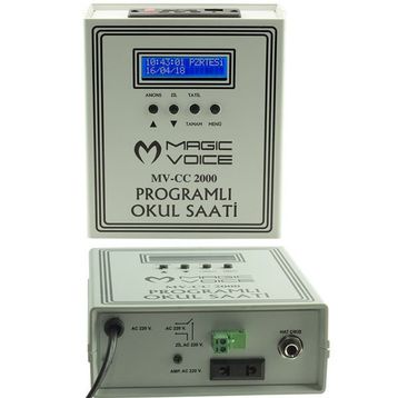Magicvoice MV-CC2000 6 Melodili USB Duvar Tipi Programlı Akıllı Dijital Okul Saati