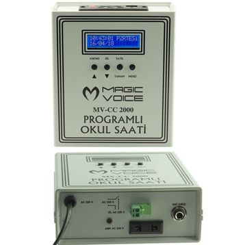 Magicvoice MV-CC2000 6 Melodili USB Duvar Tipi Programlı Akıllı Dijital Okul Saati