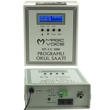 Magicvoice MV-CC2000 6 Melodili USB Duvar Tipi Programlı Akıllı Dijital Okul Saati