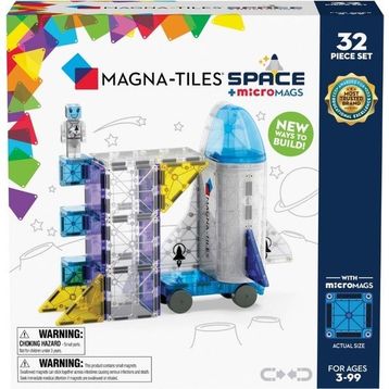 Magna-Tiles Space 32 Parça Uzay Manyetik Yapı Seti
