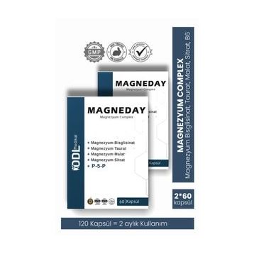 Magneday Magnezyum Complex 2x60 Kapsül