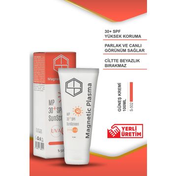 Magnetic Plasma Tüm Cilt Tipleri Yüksek Koruma SPF30 UVA UVB 100 ml Yüz Güneş Kremi