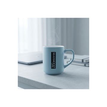 Mahmood Coffee Mavi Mottolu Porselen Kupa