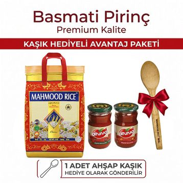 Mahmood Rice 4 kg Basmati Pirinç + 2x650 gr Altunsa Acı ve Tatlı Biber Salçası