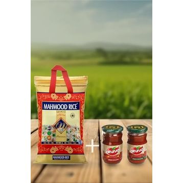 Mahmood Rice 4 kg Basmati Pirinç + 2x650 gr Altunsa Acı ve Tatlı Biber Salçası