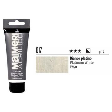 Maimeri 017 Platinium White 200 ml Akrilik Boya