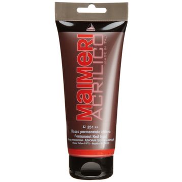 Maimeri Acrilico 251 Permanent Red Light 200 ml Akrilik Boya