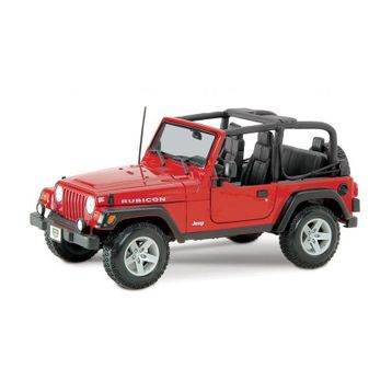 Maisto 2003 Jeep Wrangler Rubicon 1:18 P/e - Kırmızı Model Araba
