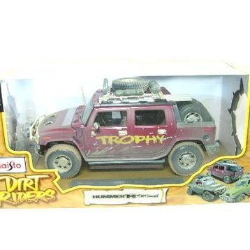 Maisto Hummer H2 Sut Concept 1:18 Dirt Riders Kırmızı Model Araba