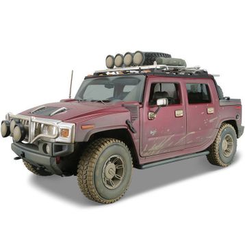 Maisto Hummer H2 Sut Concept 1:18 Dirt Riders Kırmızı Model Araba