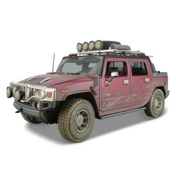 Maisto Hummer H2 Sut Concept 1:18 Dirt Riders Kırmızı Model Araba