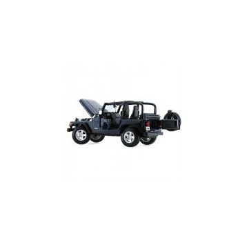 Maisto MAIS-31663-4 1:18 Wrangler Rubicon Jeep Model Araba S-E Lacivert