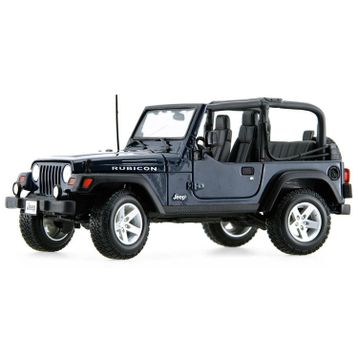 Maisto MAIS-31663-4 1:18 Wrangler Rubicon Jeep Model Araba S-E Lacivert