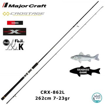 Major Craft Crostage CRX-862L Seabass 262 cm 7-23 gr 2 Parça Spin Kamış