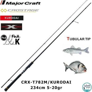 Major Craft Crostage CRX-T782M/Kurodai 234 cm 5-20 gr Light Spin Kamış