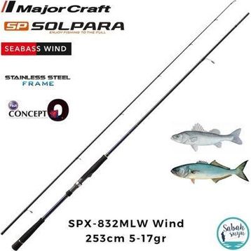 Major Craft Solpara SPX-832MLW Wind 253 cm 5-17 gr Light Spin Kamış