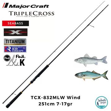 Major Craft TCX-832MLW Triple Cross Wind 2.51 m 7-17 gr Spin Kamış
